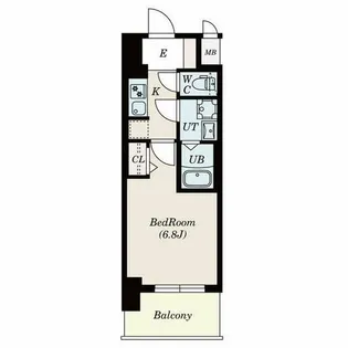 メイクス熱田大宝【7階】の間取り