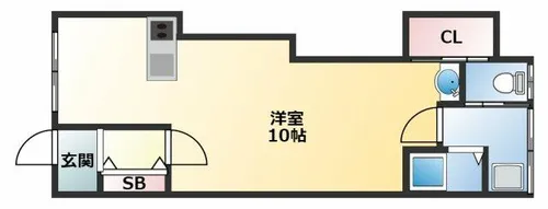 パル末広【203号室】の間取り