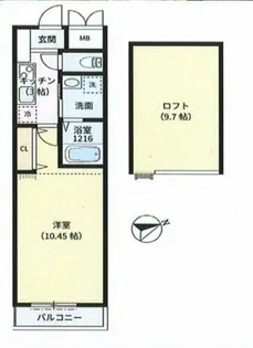 スマイルⅡ番館【207号室】の間取り