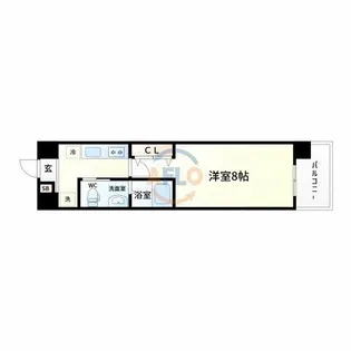 ウインズコート新大阪【1階】の間取り