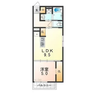 STAY THE HOUSE 日根野EAST【1階】の間取り