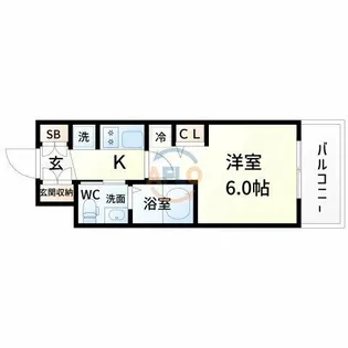 エステムコート新大阪XIリンクス【10階】の間取り