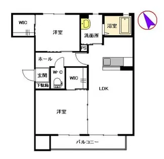 クリプトン【202号室】の間取り