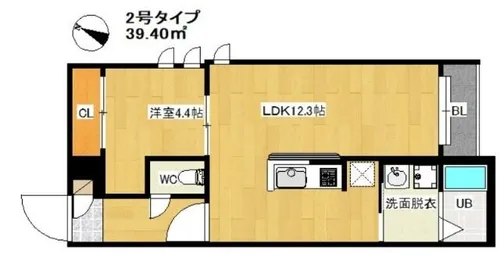 福岡県福岡市西区周船寺2丁目【アパート】の間取り