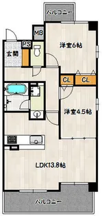 兵庫県神戸市兵庫区湊町1丁目【マンション】の間取り