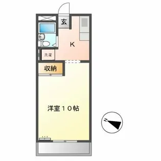 リバティハイム21【1階】の間取り