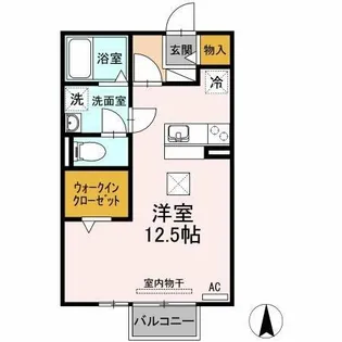 リビングタウン西枇杷島 A【105号室】の間取り