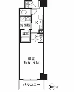 シャンピアコート茨木【6階】の間取り