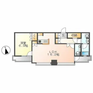 千種タワーヒルズ【1707号室】の間取り