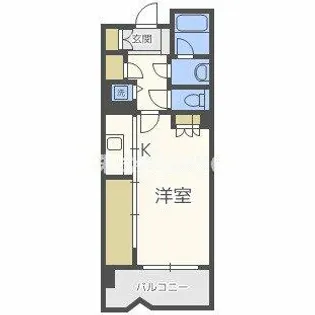 ロイヤルパークス桃坂【312号室】の間取り