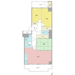 エスポア神宮西【9階】の間取り