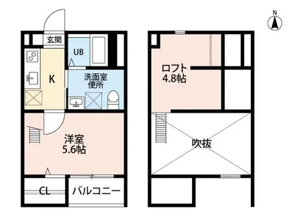 レインボーティアラ【1階】の間取り
