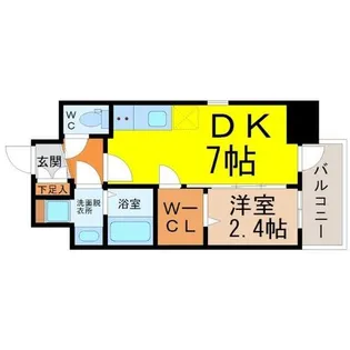 エステムコート名古屋新栄IIアリーナ【7階】の間取り