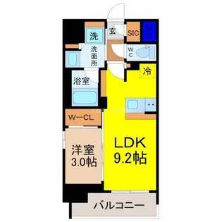 プレサンスレイズ千種今池【5階】の間取り