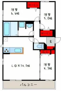 大阪府八尾市西山本町2丁目【アパート】の間取り