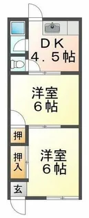 賀茂川荘【2階】の間取り