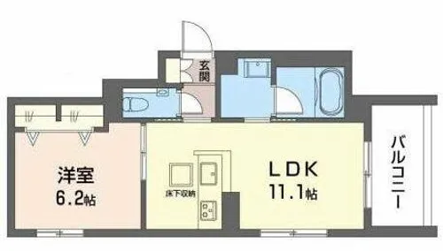 Avenir旭ヶ丘【1階】の間取り