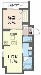 Avenir旭ヶ丘【1階】の間取り