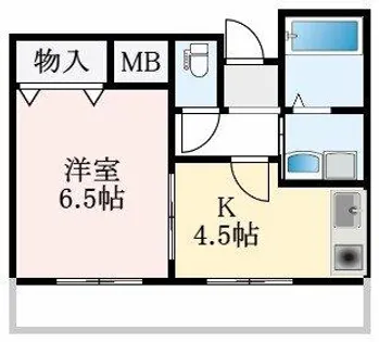 大阪府堺市中区毛穴町【マンション】の間取り