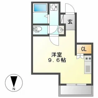 リエス千代田橋【4階】の間取り