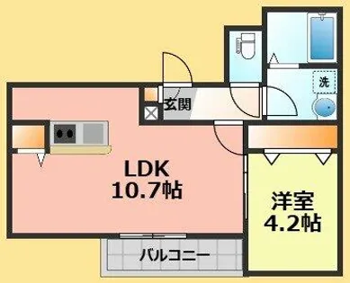 ジーメゾン清須土器野【302号室】の間取り
