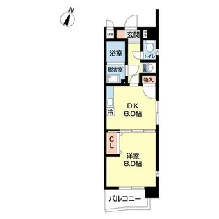 CASSIA平尾【0501号室】の間取り