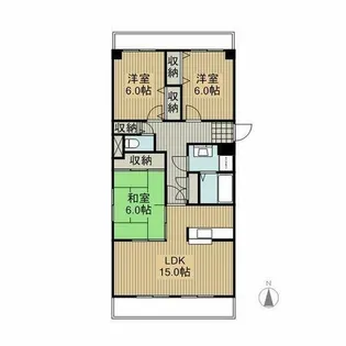 ファミール青峰【601号室】の間取り