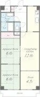 エクステンド藤戸【6階】の間取り