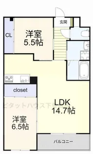 フォルツァ ドット ミユ【303号室】の間取り