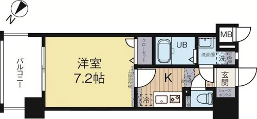 福岡県福岡市博多区店屋町【マンション】の間取り