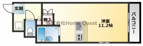 リュミエールイースト【407号室】の間取り
