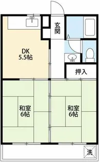メゾンドゥ田園B棟【108号室】の間取り
