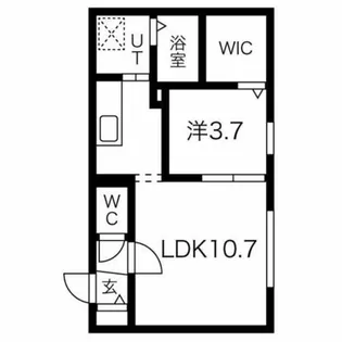ティエラ南平岸【1階】の間取り