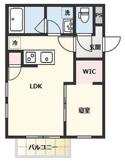 福岡県那珂川市中原1丁目【アパート】の間取り