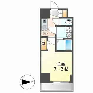 エスリード大須アヴェニュー【1203号室】の間取り