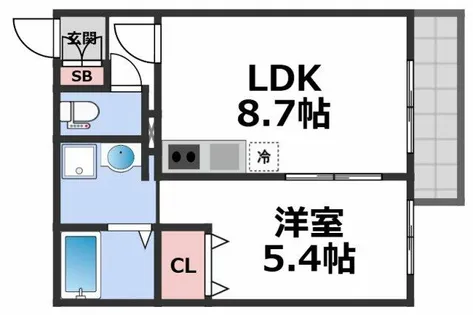 Ogar Court Fuse【2階】の間取り