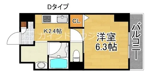 ウェルホームズ住吉大社【8階】の間取り