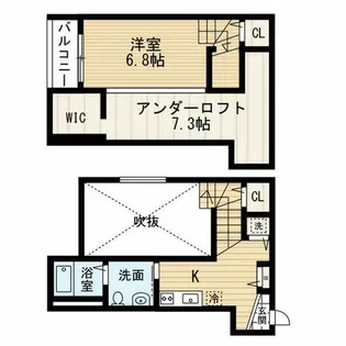 グレイスガーデン箱崎【1階】の間取り