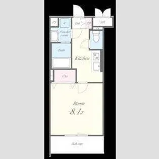 ブルースカイ【3階】の間取り