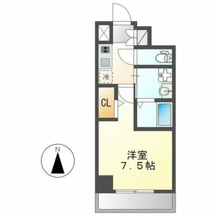 パルティール新栄【4階】の間取り