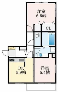 大阪府河内長野市木戸3丁目【アパート】の間取り