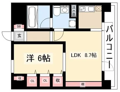 ラ・クール泉【7階】の間取り