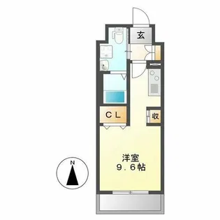 グレーシアコート金山【7階】の間取り