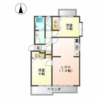 カーサジョイア【3B号室】の間取り