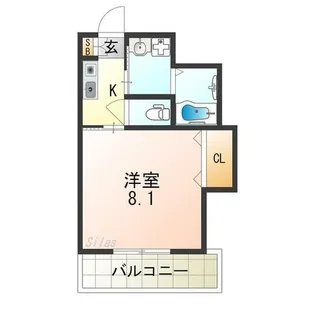大阪府大阪市東住吉区矢田4丁目【アパート】の間取り