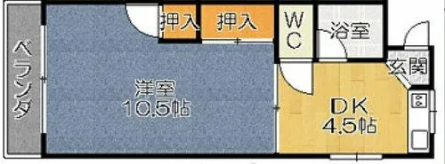 コーポスズキ【2A号室】の間取り