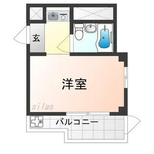 シャルマンフジ大体大【1階】の間取り