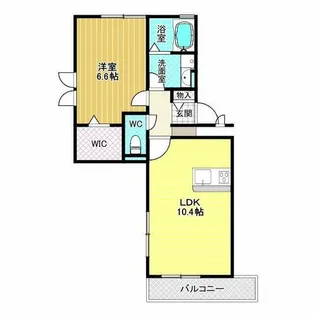 レフィナードKHY Ⅰ棟【1階】の間取り