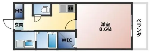 ダヴィデ【306号室】の間取り