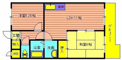 グランセリオ西神戸【3階】の間取り